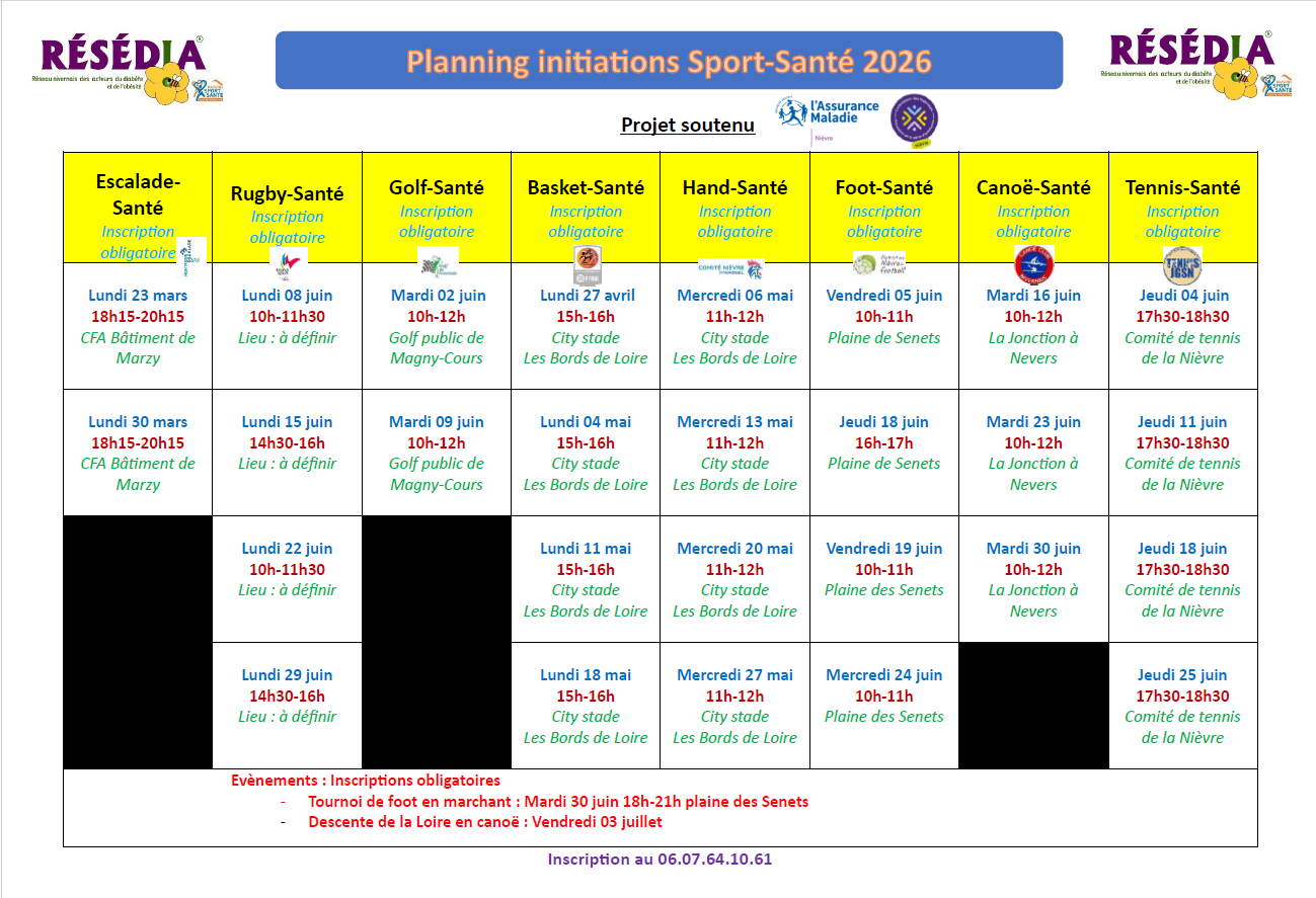 Planning Sport-Santé