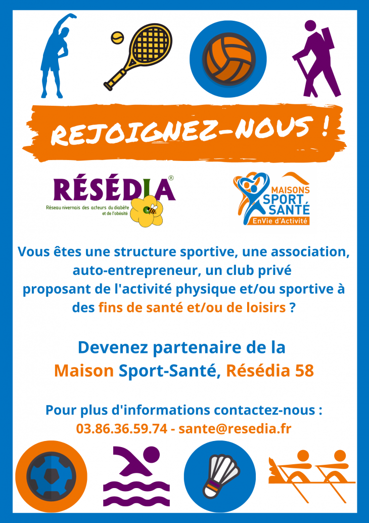 Devenez partenaire de la Maison Sport-Santé, Résédia 58 !